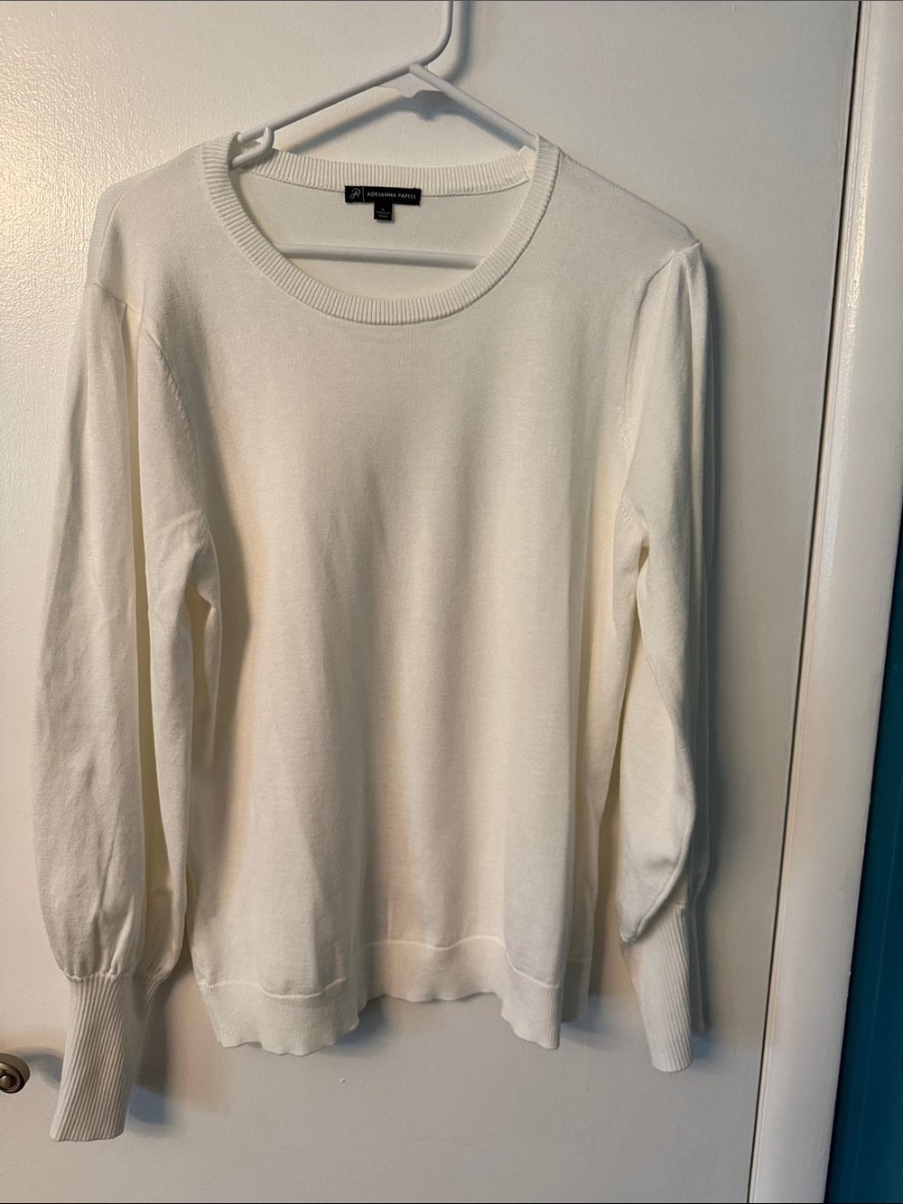 Ivory Crewneck Sweater - Lightweight